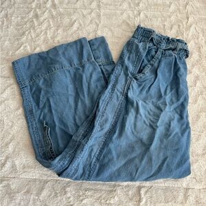 Workshop Wide Leg Ankle Jeans - Soft and Flowy - S/P